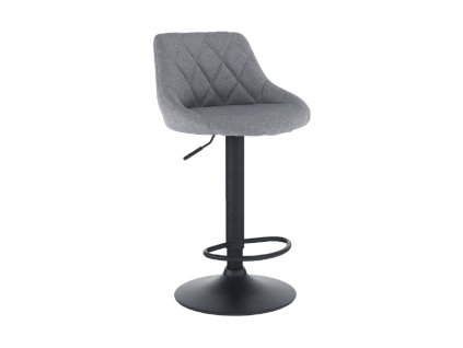 Barová židle, šedá/černá, TERKAN