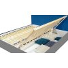 Postel GERDA 2 180cm, s roštem a s úložným prostorem (Varianta Barva čela: TT29 smaragdová)