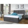 Postel INEZ 2 180cm, s roštem a s úložným prostorem (Varianta PW 11 světle šedá)