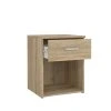 Praktický noční stolek Sid 1S, dub sonoma, lamino, kompaktní design