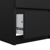 Černá matná komoda Simplicity 233, minimalistický design, FALCO