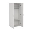 Bílá skříň Sid 2d 418 s policemi a prostorem na zavěšení, FALCO
