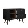 Komoda Rain 1d2s černý MAT/ořech