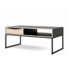 Konferenční stolek Sheba černý MAT/dub sonoma