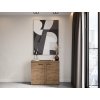 Praktická komoda Rizo 2D - dub lefkas, 97,2x40,5x82 cm
