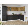 Rohová kuchyňská linka Simea Artisan/Grafit MAT, modulární, moderní design