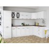 Rohová kuchyňská linka Simea bílá MAT