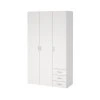 Bílá skříň Sid 3d3s s úložným prostorem, odolné lamino, FALCO