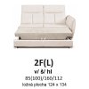 Sedací souprava ROSSO 2F-R-1 (Varianta Cloud 3, Orientace levá)