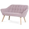 Dvoumístná pohovka, růžová, látka, AK-322 PINK2 (Barva Růžová)