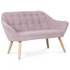 Dvoumístná pohovka, růžová, látka, AK-322 PINK2 (Barva Růžová)