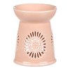 Aromalampa s motivem sedmikrásky, meruňková barva, porcelán (Barva Oranžová)