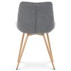 Jídelní židle, šedá, látka, CT-394 GREY2 (Barva Šedá)