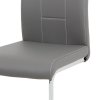 Jídelní židle, šedá, ekokůže, DCL-411 GREY (Barva Šedá)