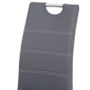 Jídelní židle, šedá, ekokůže, HC-484 GREY (Barva Šedá)