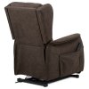 Polohovací křeslo, elektrické kabelové ovládání, hnědá, látka, TV-1190 BR2 (Barva Hnědá)