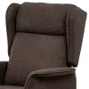 Polohovací křeslo, elektrické kabelové ovládání, hnědá, látka, TV-1190 BR2 (Barva Hnědá)