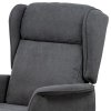 Polohovací křeslo, elektrické kabelové ovládání, šedá, látka, TV-1190 GREY2 (Barva Šedá)