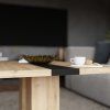 Konferenční stolek Boris artisan - černý pruh