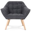 Křeslo, šedá látka, AK-321 GREY2 (Barva Šedá)