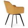 Jídelní židle, žlutá, sametová látka, DCH-425 YEL4 (Barva Žlutá)
