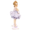 Víla v sukni - polyresinová figurka, fialová, mix 2, cena za 1 ks (Barva Fialová)
