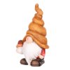 Trpaslík s houbou - figurka z terakoty (Barva Oranžová)