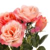 Růže - umělá kytice, barva meruňková (Barva Oranžová)
