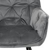 Jídelní židle, šedá, sametová látka, DCH-421 GREY4 (Barva Šedá)