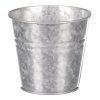 Obal kovový - kulatý, zinkový, barva stříbrná (Barva Stříbrná)