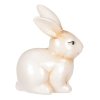 Zajíc - keramická figurka, barva krémovo-bílá (Barva Krémová)