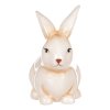 Zajíc - keramická figurka, barva krémovo-bílá (Barva Krémová)
