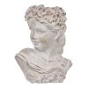 Obal betonový - bysta ženské hlavy (Barva Šedá)