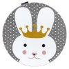 Dětský kusový koberec Petit Bunny grey kruh (Rozměry koberců 140x140 (průměr) kruh)