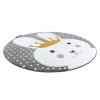 Dětský kusový koberec Petit Bunny grey kruh (Rozměry koberců 140x140 (průměr) kruh)
