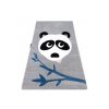 Dětský kusový koberec Petit Panda grey (Rozměry koberců 120x170)