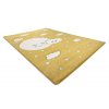 Dětský kusový koberec Petit Moon with clouds gold (Rozměry koberců 140x190)