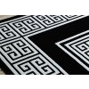Kusový koberec Gloss 6776 85 greek black/ivory (Rozměry koberců 80x150)
