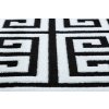 Kusový koberec Gloss 6776 85 greek black/ivory (Rozměry koberců 80x150)