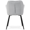 Jídelní židle, šedá, sametová látka, PIKA SIL4 (Barva Šedá)