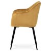 Jídelní židle, žlutá, sametová látka, PIKA YEL4 (Barva Žlutá)