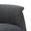 Polohovací křeslo, elektrické kabelové ovládání, šedá, látka, TV-1171 GREY2 (Barva Šedá)