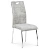 Jídelní židle, stříbrná, látka vintage, HC-486 SIL3 (Barva Stříbrná)