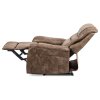 Polohovací křeslo, hnědá, látka vintage, TV-5053 COF3 (Barva Hnědá)