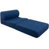 Rozkládací křeslo PEDRO 2v1 k příležitostnému využití na spací matraci - Modrá