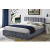 Postel MONTREAL 140cm, s roštem a s úložným prostorem (Varianta šedá)