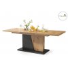 Jídelní rozkládací stůl NOBLE NOIR 160x90 cm dub artisan/antracit