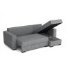 Sedací souprava Loreta UNI tmavě šedá, rozkládací s úložným prostorem