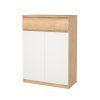 Praktický botník FALCO Simplicity 209, bílý/jackson hickory, 111x80x40 cm