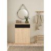 Praktický botník Simplicity 209 z hickory v černém matu, elegantní design